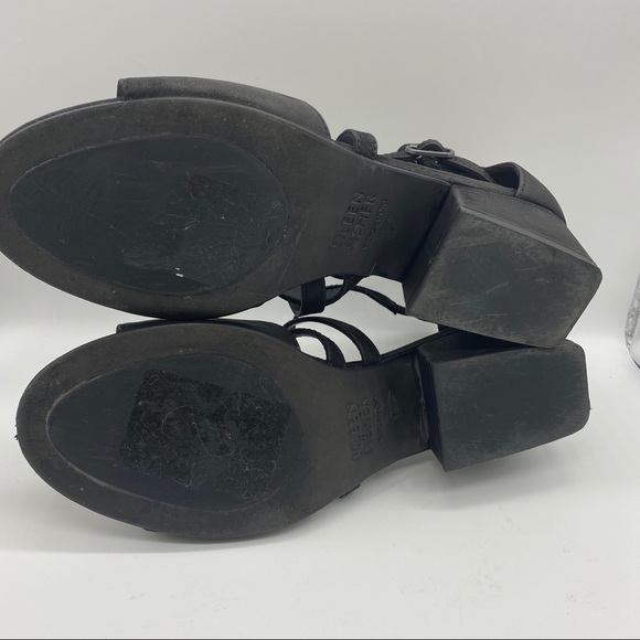 Eileen Fisher nubuck Kyra block-heel sandals - Picture 5 of 6